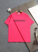 R-9509.Valentno 华伦天奴 Logo经典识标印花T 春夏最新 32支双纱纯棉洗水面料 不缩水 不变形 时尚又个性 超级百搭好看的一款 男女都非常合