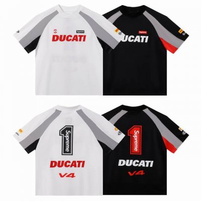 顶级版本 Supreme X Ducati 杜卡迪 Ss25最新联名合作款 Week16 Soccer Jersey杜卡迪V4赛车风格拼接撞色美式复古机车足球赛
