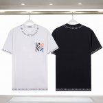 856# 260克 罗*威 25早春新款 胸前谜字Logo印花短袖T恤，采用260克32支紧密双纱纯棉面料，面料柔软。 颜色: 黑色 白色 尺码:S M L X