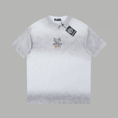ch*Ome Hearte 25Ss早春新款 克罗心Logo印花短袖 轻奢主义 男女日常通勤穿搭必备单品 正确版本 欢迎对比 详细特征 320克100% 纯棉双