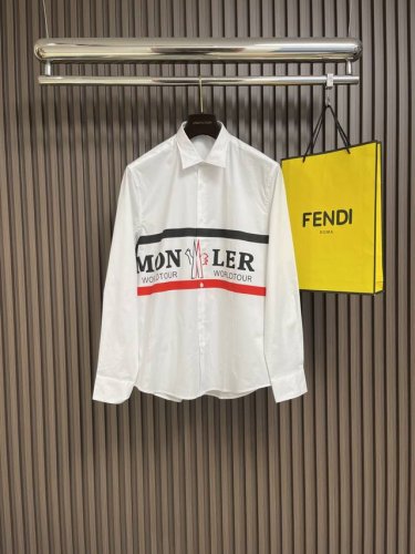 moncler 2025Ss胸前Logo印花衬衫，独到的Logo图案，舒适面料，手感柔软柔和，柔软亲肤，质感超棒，穿着贴身舒适，精心的车工和高新技术裁剪，舒适袖