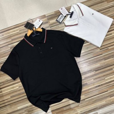 上新 Tommy Hilfiger汤米万针刺绣情侣款男女同款翻领Polo衫打底衫商务时尚简约风Polo衫高端面料男士短袖Polo衫青年商务正装短袖Polo衫力荐