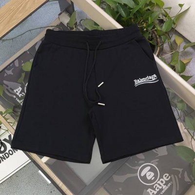 款号 Qd24101 2025新款Balenciaga巴黎世家联名百事可乐刺绣字母图案Logo绣花情侣毛圈五分短裤 采用360G重大毛圈面料 质感一流 作为当下