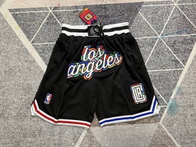 款号：K42 顶级刺绣版本 Just Don Nba Los Angeles Lakers Team Shorts 哈登 乔治 伦纳德 威少主场 Nba洛杉矶快