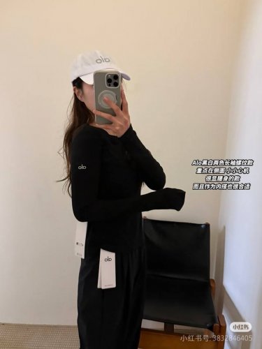 Alo梭织长袖黑色Sml