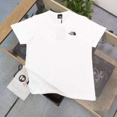 上新 款号：Tx134 夏季新款The North Face北面迷彩Tnf图案Logo字母印花休闲情侣圆领短袖T恤，独一无二的活性环保面料染色，面料采用230克