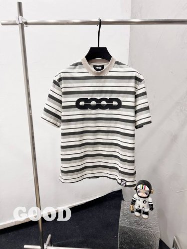 款F64 Good 纯原臻品 原厂跟单 顶级原厂品质Goodbrand 25S S高瀚宇同款 Good重磅水洗做旧 复古脏脏泥染叠染拼色条纹Logo印花 做脏条
