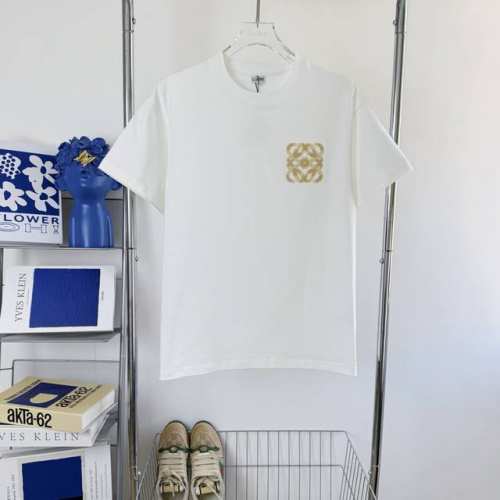 当天到货 现货现配 Loewe罗意威25Ss经典款毛巾刺绣短袖T恤 独家首发高定 面料采用300克重双纱精梳棉，定制32支双股螺纹，成衣两遍水洗处理，面料舒适亲