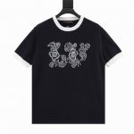 160 louis Vuitton/路易威登 25Ss 花卉提花Logo针织短袖 本款采用超细16针电脑横机编织，由人工手数花型的方式进行绘制，细节点出每一针花