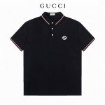 三标齐全 -Gucci 古奇专柜同步上新 精美条纹徽标翻领polo衫 -采用原版Zp一致定制索罗娜双珠地面料 螺纹同缸定染零色差 独家品质区别通货 欢迎对比 -