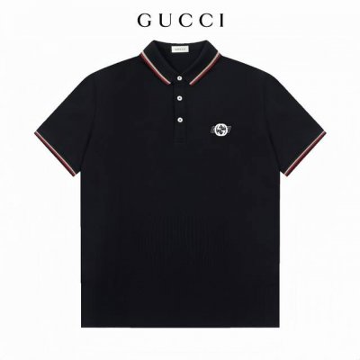 三标齐全 -Gucci 古奇专柜同步上新 精美条纹徽标翻领polo衫 -采用原版Zp一致定制索罗娜双珠地面料 螺纹同缸定染零色差 独家品质区别通货 欢迎对比 -