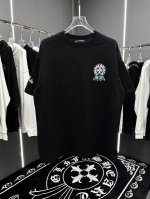 高版本Chrome Hearts 克罗心多彩重叠马蹄十字印花短袖！面料使用 G全棉双纱面料，纹路清晰可见，质感柔软细腻光滑，垂感十足！有一定厚度 非低廉材质上身