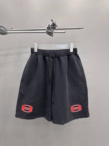 巴黎 ｜ 新款短裤，成衣洗水炒色吊磨加四面印花工艺，男女同款，100%棉，尺码Sml