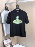 西太后 2025Ss春夏最新款圆领时尚短袖T恤，官网同步，专柜纯棉面料！贴肤舒适，耐看又好穿，经典简约Logo设计，原厂工艺一丝不苟，型男必备单品 颜色: 黑色