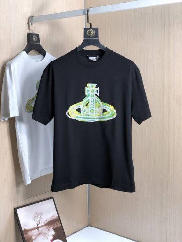 西太后 2025Ss春夏最新款圆领时尚短袖T恤，官网同步，专柜纯棉面料！贴肤舒适，耐看又好穿，经典简约Logo设计，原厂工艺一丝不苟，型男必备单品 颜色: 黑色