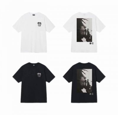 上新款号 S032 stussy 斯图西 吸烟雷鬼印花短袖斯图西T恤街头嘻哈男女流行情侣美潮 原版打造 细节高控 -面料精选230G纯棉面料 手感柔软舒适 吸汗