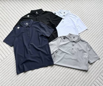 Descente 冰丝无痕速干翻领polo短袖衫 全身接缝平整 无断线无回车 真正做到无痕 对标对码 一件配一个盒子 内代雪梨纸包装 送人自留都很合适 ps如有