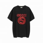 款号G669 新款Gucci古驰Ss夏季双G刺绣胸前Logo大牌感十足！高端大气完美演绎，经典圆领不挑人版型上身巨显瘦 纯棉面料，保证舒适同时透气冰爽的同时又不