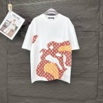 驴家2025新款半印染刺绣Logo情侣款短袖T恤 高版本高版本 原版面料 数码直喷印花工艺 网红明星同款 高版本 高 品质 面料采用300克纯棉面料 手感超级舒