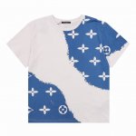 Louis Vuitton 路易威登 渐变晕染白色情侣款短袖T恤 Size：S-L