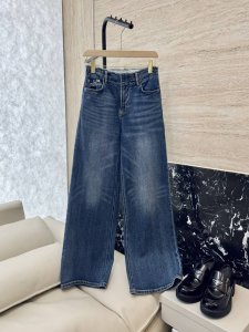 cx056#新款牛仔裤 Loewe 字母绣花 牛仔棉显瘦牛仔裤 26-30码