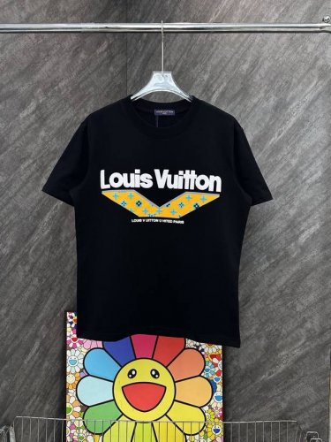款号 G62 lv新款限定字母植绒发泡圆领短袖 louisvuitton官网Zp同步新款T恤 面料采用32支双纱280克高克重纯棉面料 同缸定织定染原版同色螺纹