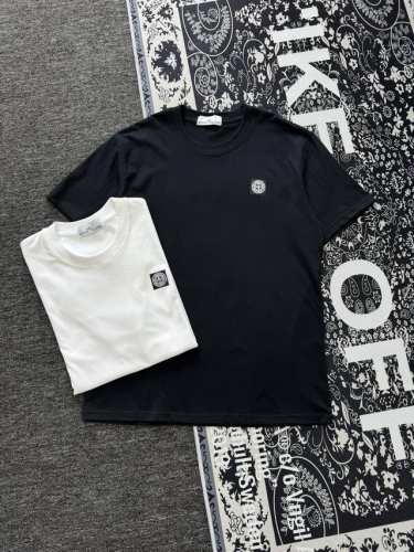 stone Island 石头岛 25Ss 胸前贴布刺绣Logo情侣短袖T恤 小红书热门爆款，明星网红同款穿搭，男女日常通勤穿搭必备单品！ 高品质260克高克重