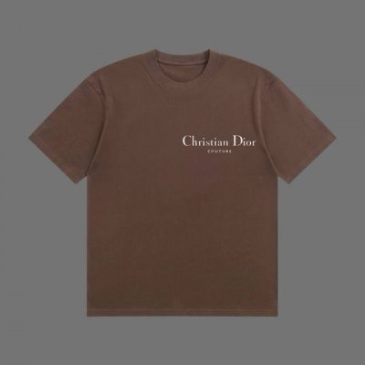 高端品质 Dior 2025Fall 春夏系列 经典Logo短袖T恤 区别普通印花 定织270G32支双纱纯棉面料 宽松版型 男女同款 Size：S M L X