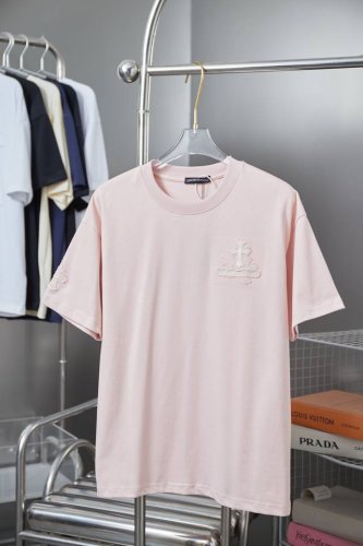 Ch*Ome Hearte 25Ss早春新款 贴布绣克罗心十字架短袖 轻奢主义 男女日常通勤穿搭必备单品 正确版本 欢迎对比 详细特征 320克100% 纯棉双