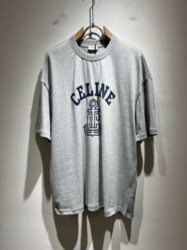 celin*瑟琳 2025春夏新款时尚休闲圆领短袖T恤，经典男女同款情侣短袖T恤衫！贸易公司渠道稀出，同步官网发售！25年早春时尚新款推荐，越来越向年轻新势力迸