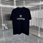 Bal 2025春夏新款260克短袖T恤 双层立体材料厚板 男女同款宽松版 S M L Xl Xxl 五个码 颜色：白色 黑色 青柠黄