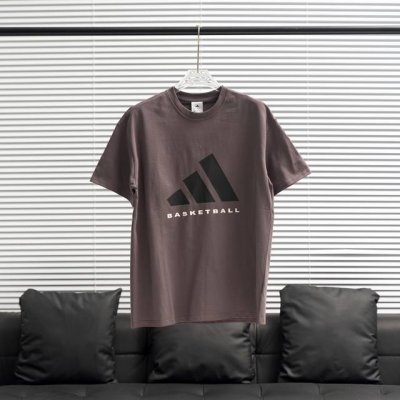 工厂p直供 Adidas丨阿迪达斯Basketball篮球运动短袖T恤 配色：灰色圆领 尺码：Xs-Xl