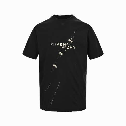 本地自取:160 givechy/纪梵希 22Ss 视觉陷阱拔染印花短袖 原版4090购入打版，50支双股面料，配套32支1X1螺纹面料具有透气，柔软。网点拔印