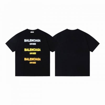 款号 Y149 balenciaga巴黎世家印花短袖T恤男女款 280克纯棉双砂面料 所有面料均已提前做过缩水 品质第一 所见即所得 不会洗一次版型就有所变化的