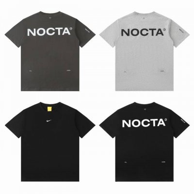 1076 白底图 Nike X Nocta联名款Ss24纯棉字母印花短袖T恤 面料：240G双纱面料，不变型不起球 辅料；全套辅料定制；1:1版本 颜色：黑色，