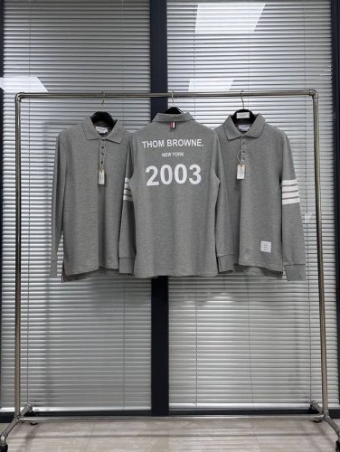 polo Tb20周年限定Polo 珠地棉面料 20周年纪念款 限定长袖Polo衫 定制螺纹 贝壳纽扣 男女通码 Size：1 2 3 4