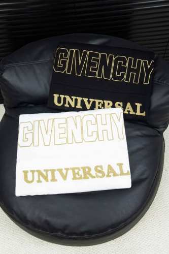 90 顶级版本-款号W30 givenchy纪梵希新款拼接金线字母绣花短袖T恤 - 被称为法国时装界的绅士的Givenchy的风格所在 1952年纪梵希这个品牌