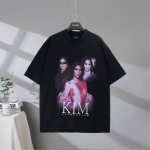 b171# 市场顶级品质 Balenciaga 巴黎世家2025Ss 卡戴珊Kimk人像艺术作品印花刺绣磨破做旧短袖T恤 印花采用进口椭圆机直喷工艺 Logo采