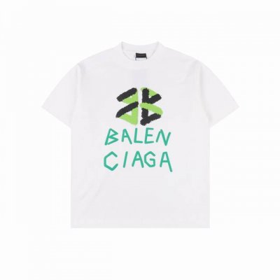 balenciaga 巴黎世家 Blcg 25Ss绿色发泡字母Logo短袖T恤 size:Xs-L