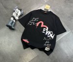 潮牌Evisu福神涂鸦直喷技术工艺情侣款短袖T恤！ 240G双纱潮牌专用棉，纹理清晰，质感满满，同缸定染1×1无色差精密纯棉螺纹，层搭叠穿，自留好货，强烈推荐