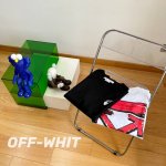 顶级版本 O32# -Off White 后背红色箭头渐变涂鸦马克笔短袖T恤 男女同款- 1：1原版开模，Zp开发，完美还原原版，大厂制作，非市面小厂出品，精细