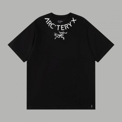 顶级版本 区别通货 款式：始祖鸟Arcteryx围脖短袖 颜色：图片色 尺码：Xs-L 面料：300克双织纯棉 辅料：全套定制辅料 无性别区分 男女同款
