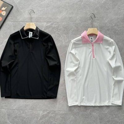 发 ，迪家Field系列女士长袖polo衫G432Wftl89 动感珠地网眼面料，珠地网眼结构提升空气流通，保持穿着舒适。 面料具备良好弹性，快速吸湿排汗，保持