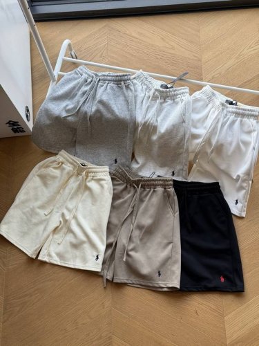 供 polo Ralph Lauren 拉夫劳伦小马刺绣Logo松紧腰抽绳棉质休闲短裤 黑色 纯白 米白 卡其 浅灰 深灰 M~Xxl 原版纯棉面料，亲肤舒适，