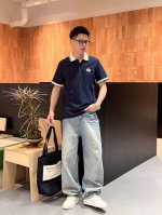 gucc* 最新最顶级版本字母刺绣翻领短袖，最顶级的品质专柜原单短袖，顶级制作工艺进口面料，专柜款独特设计，采用进口高端订制进口丝线手感一流！官网在售！码数：M