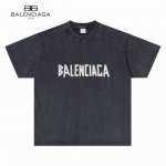 原单 款号：Bl118 上新 Balenciaga 丨巴黎世家*限定款 破坏胶带字母圆领短袖T恤- 巴黎世家新款短袖新上线！这款时尚新品真的帅炸了！衣服非常重工