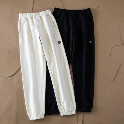 25Ss春款经典系列山系pata新品 经典款徽标Logolabelcrewuprisalspwtatpants 刺绣高克重毛圈卫裤 Color：黑色 米色 Si