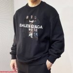 P300 I146 Ba巴黎世家 2025Ss新款重磅圆领卫衣出货啦！！ 定制纯棉面料 搭配当下流行重工工艺 做工走线精细 面料上身舒适 超帅上身 男女同款，尺
