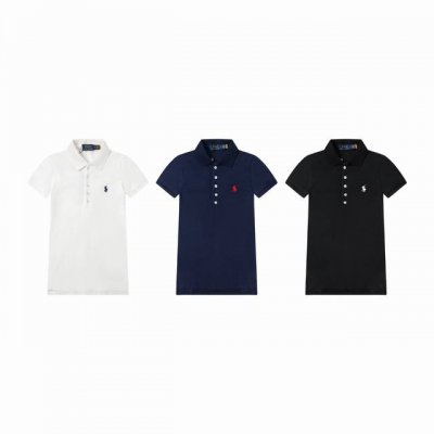 女款5扣polo 25Ss春夏季新款Rl拉夫劳伦 刺绣美式百搭翻领polo衫经典款保罗短袖 女款 颜色 黑色 藏青 白色 尺码 S M L 款号 812