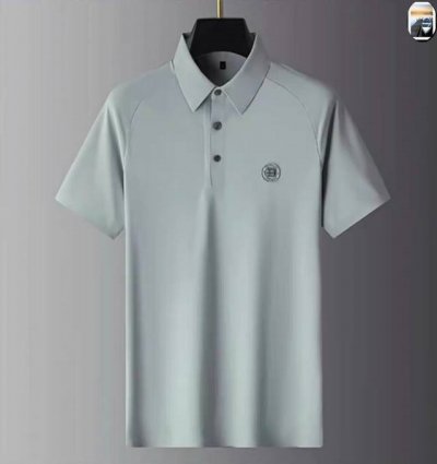 巴宝莉顶级时尚商务短袖高级丝光棉定制春夏新款短袖高级定制百搭款式 任何人都可以轻松驾驭 面料全订制工艺 胸前奢华经典品牌最新Logo设计，非常显档次懂货的必须入